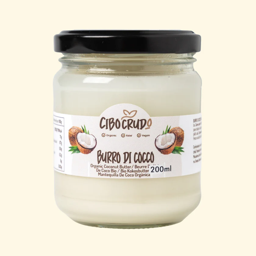 Burro di Cocco Crudo Bio - Coconut Butter Raw Organic - 200ml